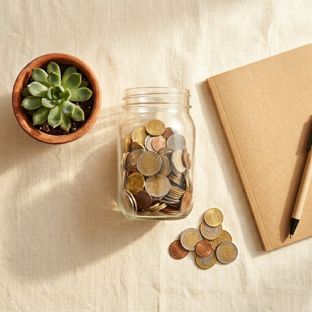 Family reviewing financial documents together