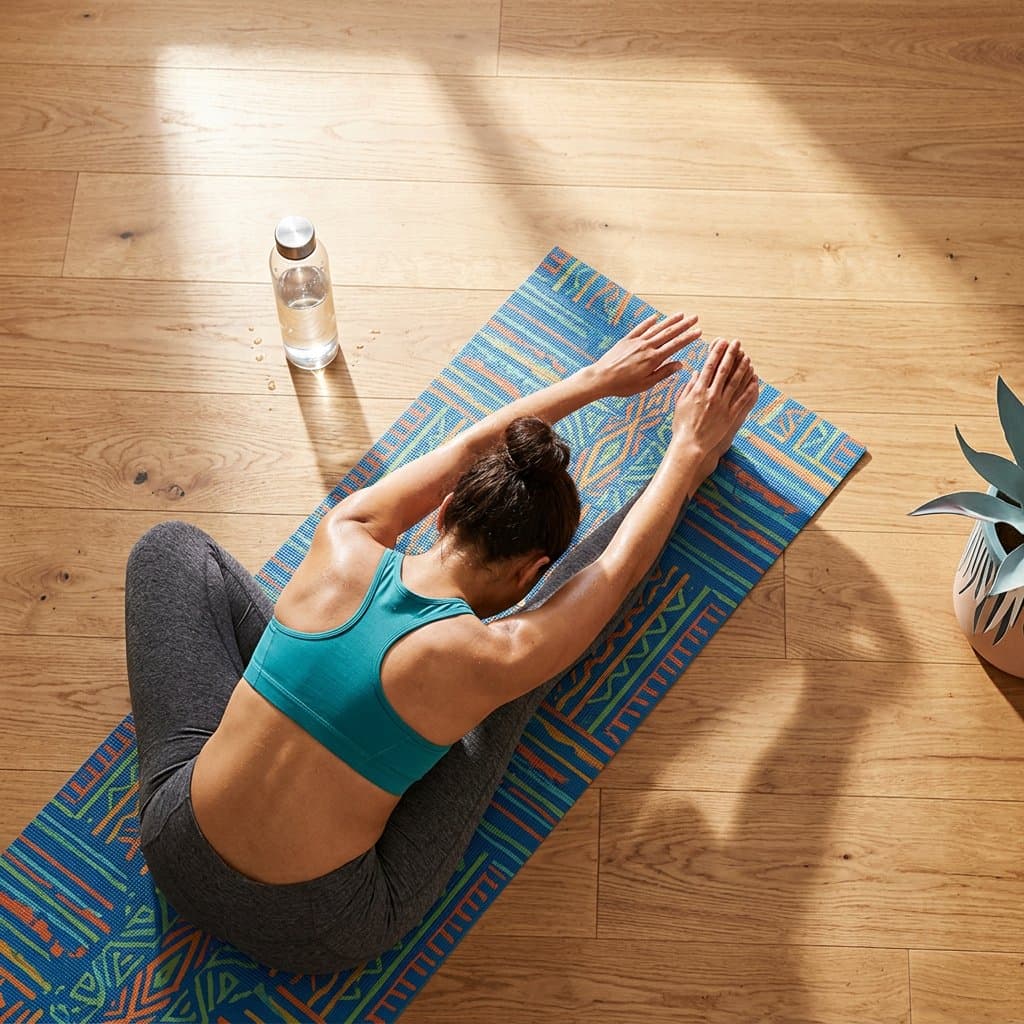 Employees exercising in a modern fitness center